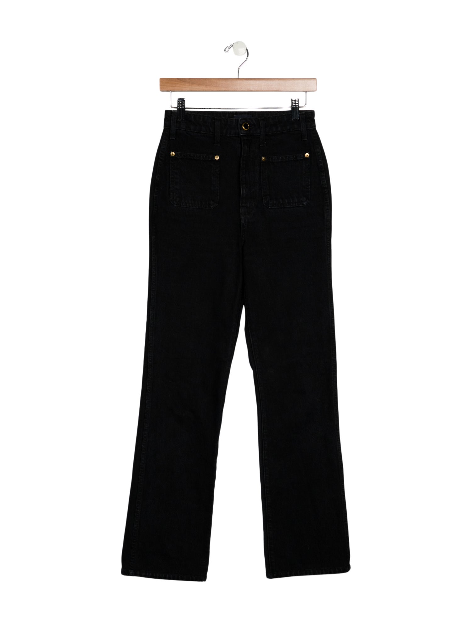 Khaite High-Rise Wide Leg Jeans
